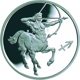 монета Стрелец 2 рубля 2002 года. реверс