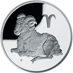 монета Овен 2 рубля 2003 года. реверс