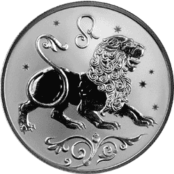 монета Лев 2 рубля 2005 года. реверс