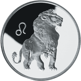 монета Лев 3 рубля 2003 года. реверс