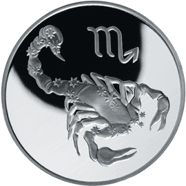 монета Скорпион 3 рубля 2003 года. реверс