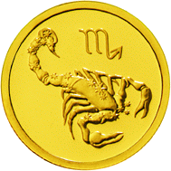 монета Скорпион 25 рублей 2002 года. реверс