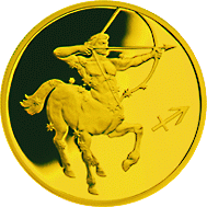 монета Стрелец 25 рублей 2002 года. реверс