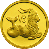 монета Козерог 25 рублей 2002 года. реверс
