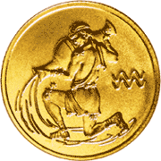 монета Водолей 25 рублей 2003 года. реверс
