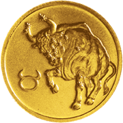 монета Телец 25 рублей 2003 года. реверс