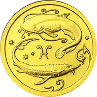 монета Рыбы 25 рублей 2005 года. реверс