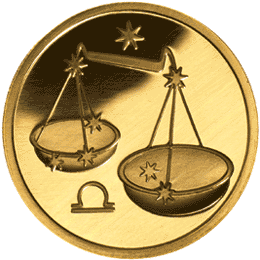 монета Весы 50 рублей 2003 года. реверс