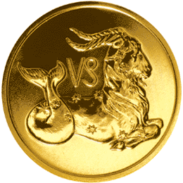 монета Козерог 50 рублей 2003 года. реверс