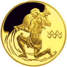 монета Водолей. 50 рублей 2004 года. реверс