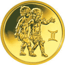 монета Близнецы 50 рублей 2004 года. реверс