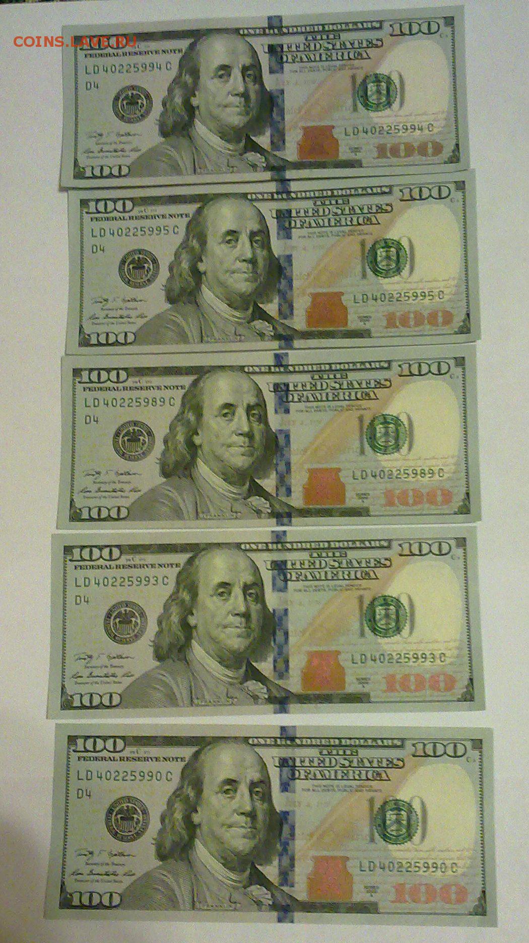Фото нового доллара 100