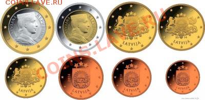 Банк Латвии объявил конкурс на изготовление латвийских евро. - latvian-euro-coins-2014-800X600