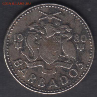 Барбадос 25 центов 1980 до 21.12.2016 21-00 - Барбадос р