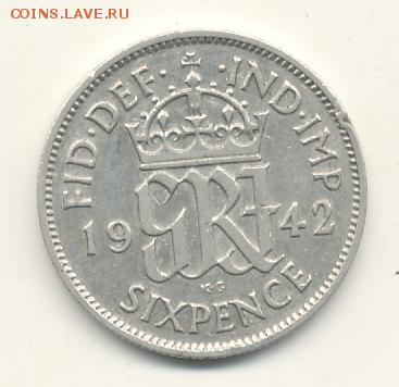 Великобритания, 4 монеты 1939-1942 до 30.03.18, 22:30 - #И-174