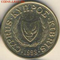 Кипр, 9 монет 1955-2001 до 20.05.18, 22:30 - #И-681-r