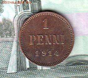 Россия Финляндия 1914 1 пенни в блеске - 94