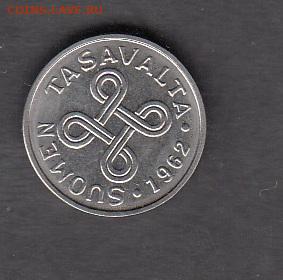 Финляндия 1962 1 марка без оборота до 12 11 - 270а