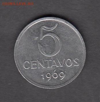 Бразилия 1969 5 сентаво до 20 11 - 30