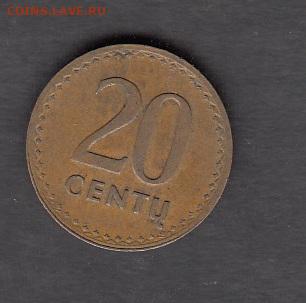 Литва 1991 20 центов с рубля до 23 12 - 273