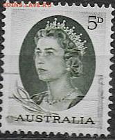 Марки Австралии .1963 Елизавета 5D (3) - Австралия. 1963. Mi AU 329A (3)