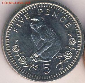Гана, Гибралтар - 3 монеты до 24.06.22, 23:00 - #И-498