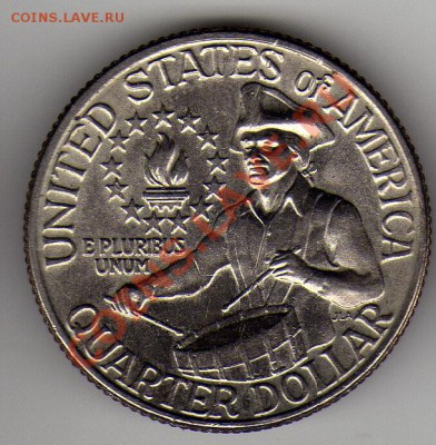 США 25 центов 1976 Независимость до 26.03.12-22.00мск (1829) - 5a