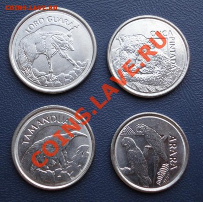 Комплекты иностранных монет в UNC - Бразилия 2