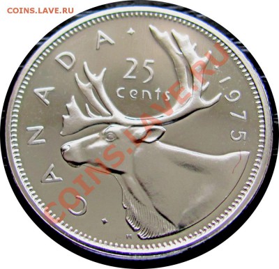 I63 Канада 25¢ 1975 PL UNC до 20.04 в 22°° - I63 Canada 25c 1975_2