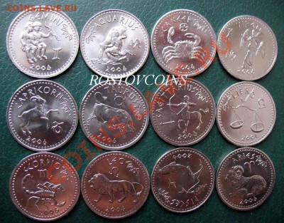 Можно купить по 1 монете ЗНАКИ ЗОДИАКА, ВОСТОЧНЫЙ КАЛЕНДАРЬ - Сомалилэнд – набор ЗНАКИ ЗОДИАКА  12 шт. х 10 шиллингов  2006 г. UNC =400 (Аверс).JPG
