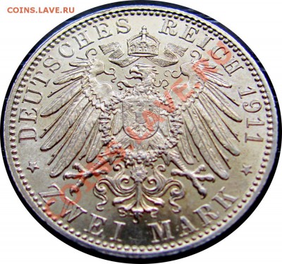 I99 AG 2 марки 1911 Бавария до 05.05 в 22°° - I99 2 Mark Bayern 1911_2