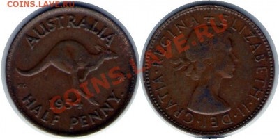 >L< Австралия HALF PENNY 1954 до 6.05.12 20:00 - Австралия_HALF_PENNY_54