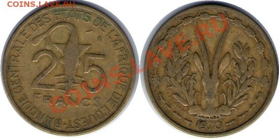 >L< Центральная Африка 25 франков 1970 до 6.05.12 20:00 - Центральная Африка_25_франков_70