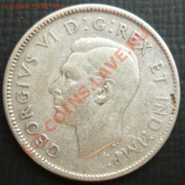 Канада 25 центов  1946   г. - 46 1.JPG