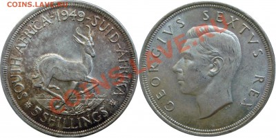 Южная Африка 5 шиллингов 1949 - 5 шиллингов 1949.JPG
