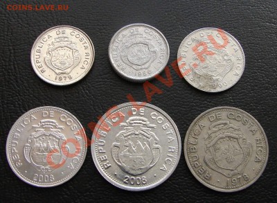 Монеты с ГОРАМИ (любых стран) - Коста Рика шесть 2