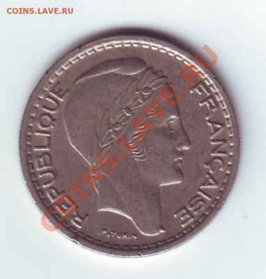 Франция. 10 франков 1948г. до 16.09.12 в 22.00мск - 10 франков 1948 1.JPG