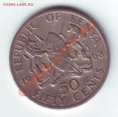 Кения.50 центов 1968г. до 29.09.12 в 22.00мск - Кения. 50 центов. 1968. 1.JPG