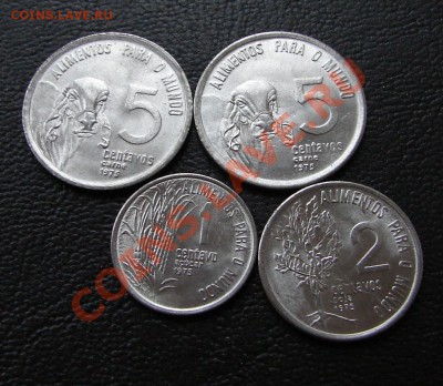 наборы иностранных монет в отличном состоянии - Бразилия три 1