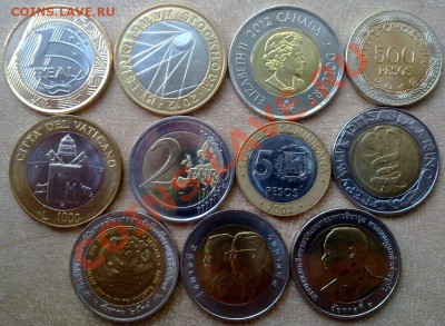 Биметаллические монеты мира 1996-2012г - 111020126260