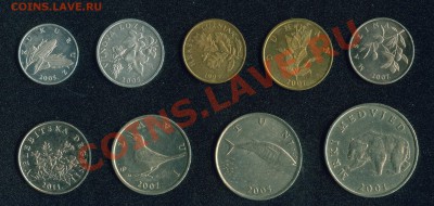 Продаю САМОнаборы монет стран Европы из личной коллекции - Хорватия неч.2
