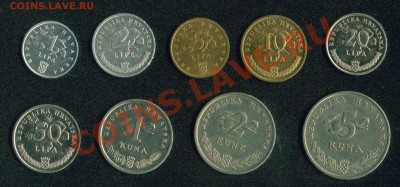 Продаю САМОнаборы монет стран Европы из личной коллекции - Хорватия неч.1