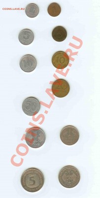 продаю подборку иностранных монет - Германия