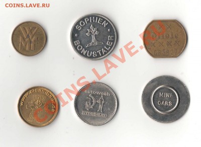 49 шт. разных отечественных и иностранных жетонов - Жетоны 4.2.JPG