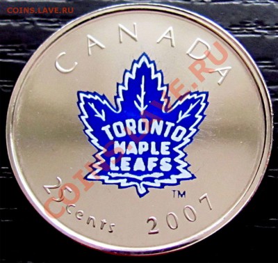 U38 Канада 25¢ 2007 цветн.хоккей Toronto 30.11 до 22°° - U38 25c TOR 2007_1