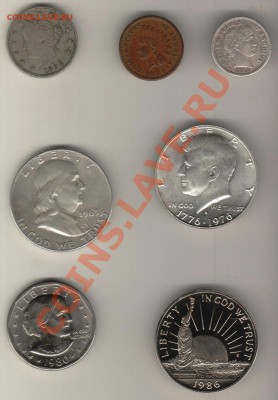 Монеты США (по списку) - USA1