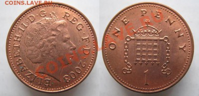 Разная инострань - 358 4 Великобритания 1 пенни 2003