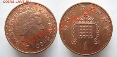 Разная инострань - 358 1 Великобритания 1 пенни 2000