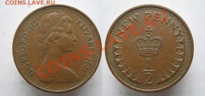 Разная инострань - 366 2 Великобритания пол пенни 1975