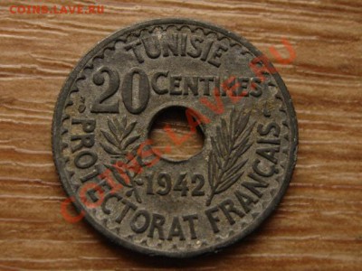 Тунис Франц. 20 сантимов 1942 цинк до 21.02.13 в 21.00 М - IMG_0252